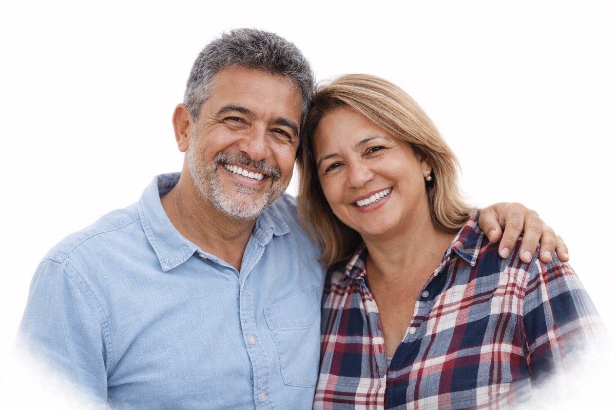 Casal sorrindo